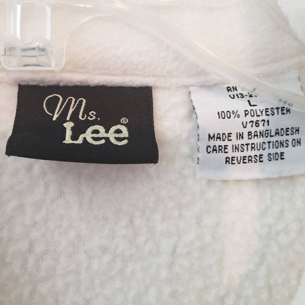 Ms. Lee Button Down Embroidered Jacket Size Large - Picture 4 of 4